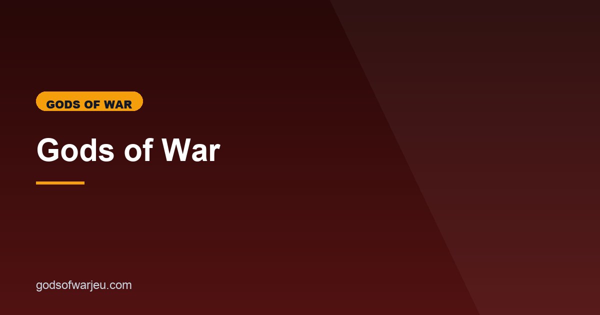 Illustration de l'article consacré au RTP de Gods of War