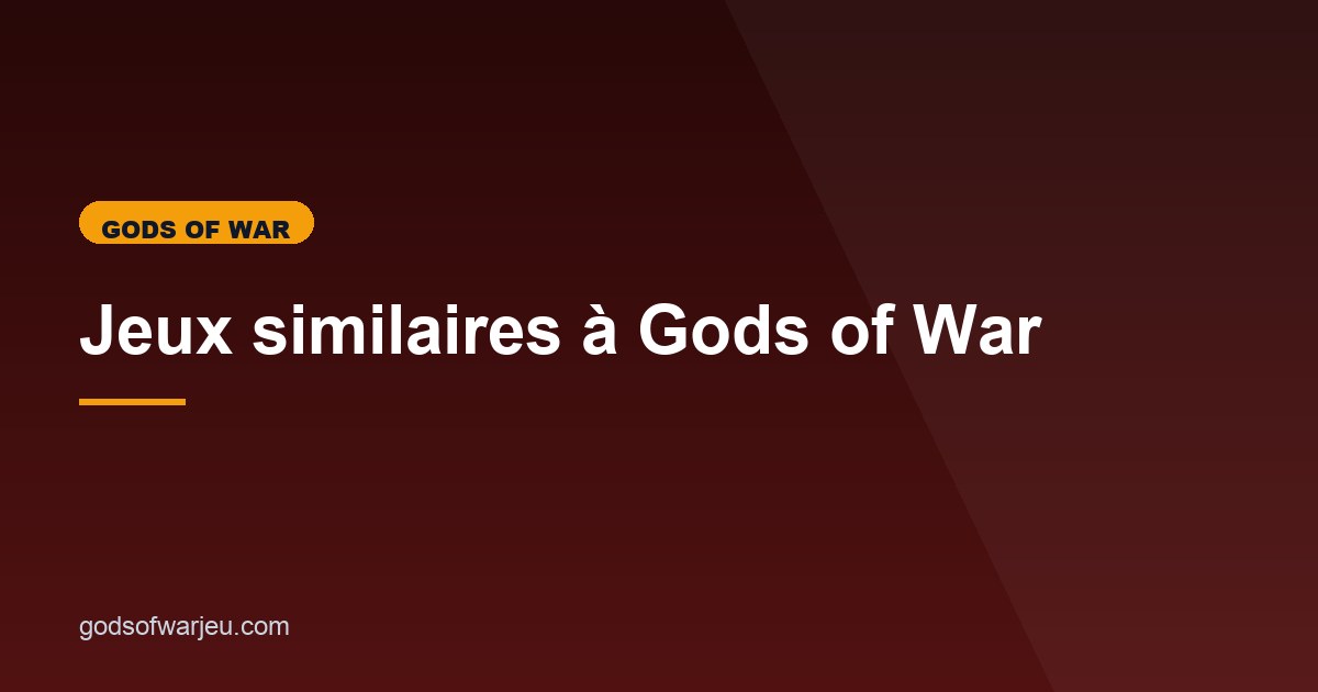 Illustration de l'article consacré aux alternatives à Gods of War